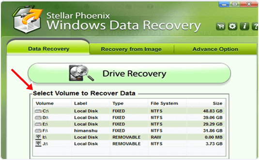 stellar phoenix data recovery feature