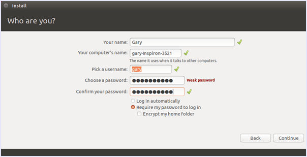 complete ubuntu account setup